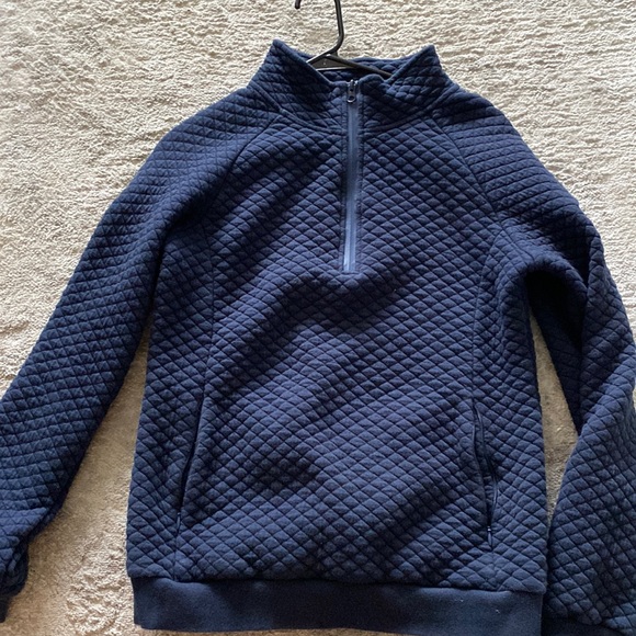 Senita Athletics Tops - Women’s Navy Blue Senita Quilted Pullover